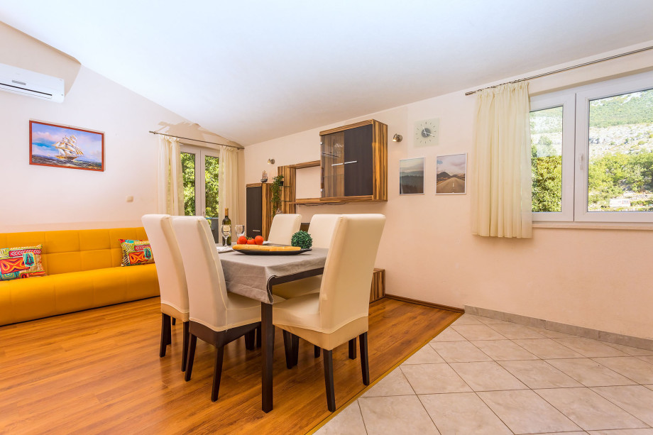 Kitchen and living area in AP2