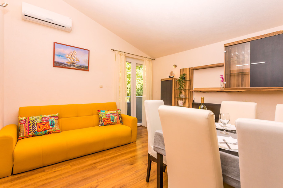 Kitchen and living area in AP2