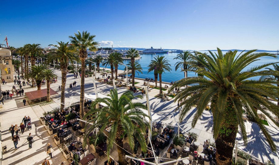 Famous town Split with a lot of history attractions, 35km away