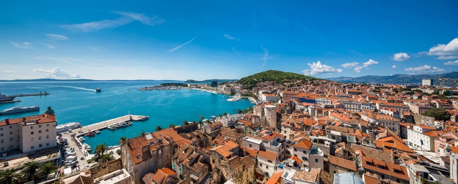 Famous town Split with a lot of history attractions, 35km away