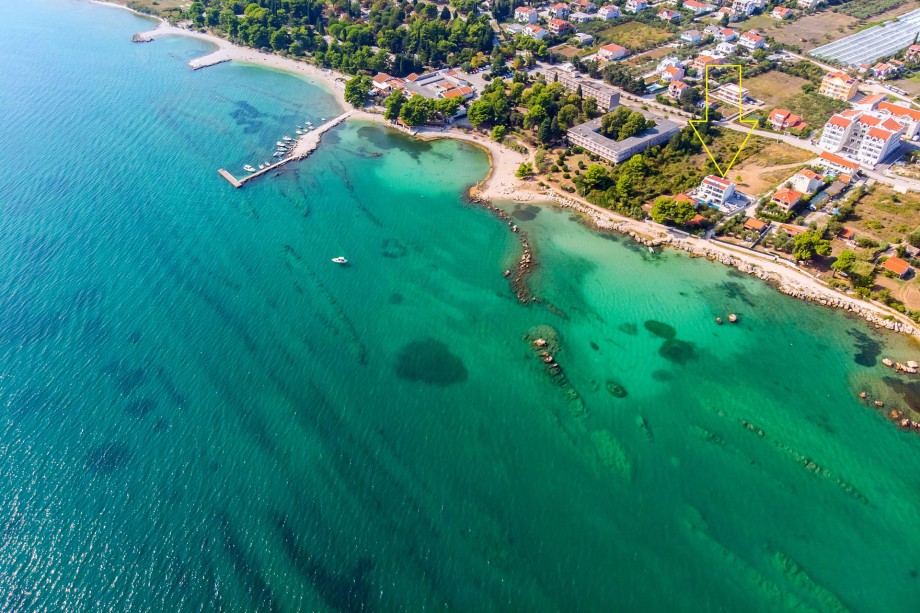 marked position - Villa Filip surrounded by beautiful nature