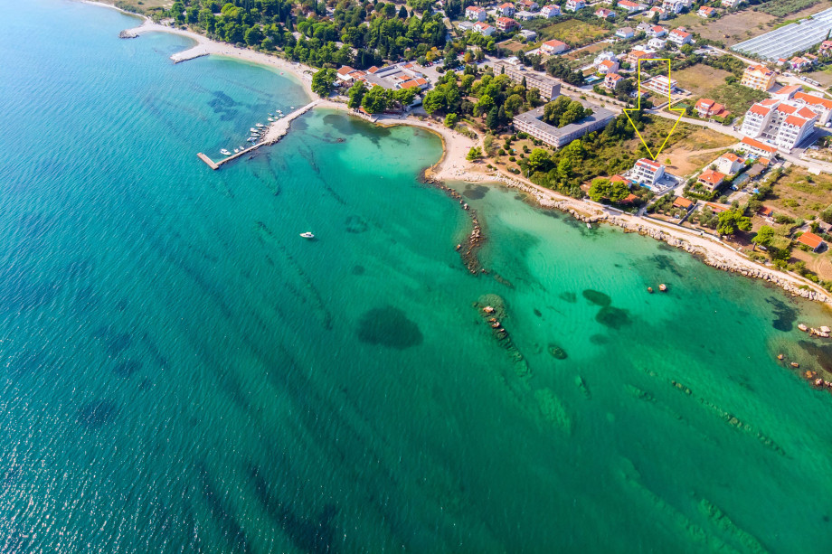 marked position - Villa Filip surrounded by beautiful nature