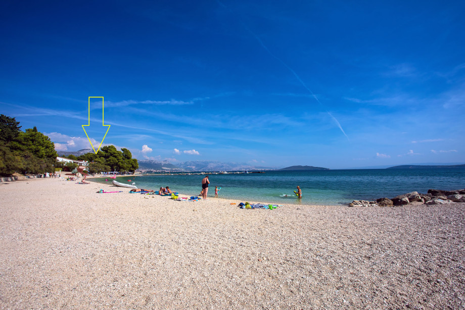 pebble beach 50m from the villa