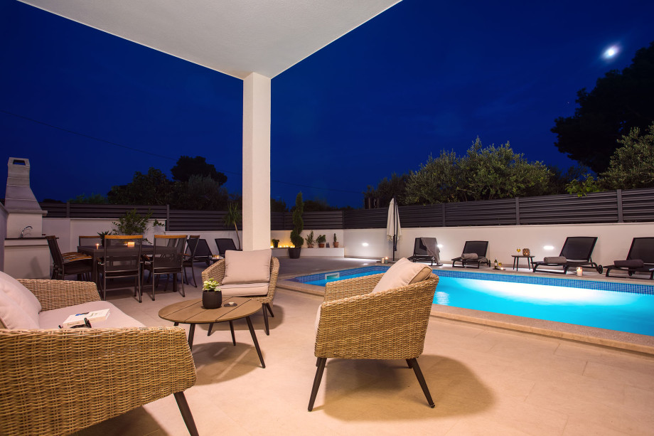 sitting area for relaxing in the evening