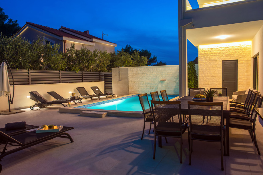 enjoy the spacious sun deck area at night, watch the stars