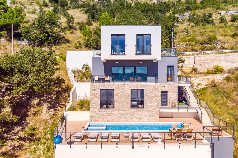 Villa is on a private plot of 650 sqm