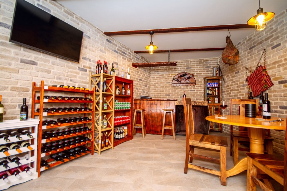 Traditional wine bar with local drinks