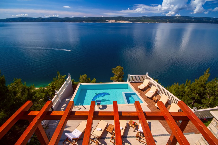 Amazing, open sea and island view from every corner of the property