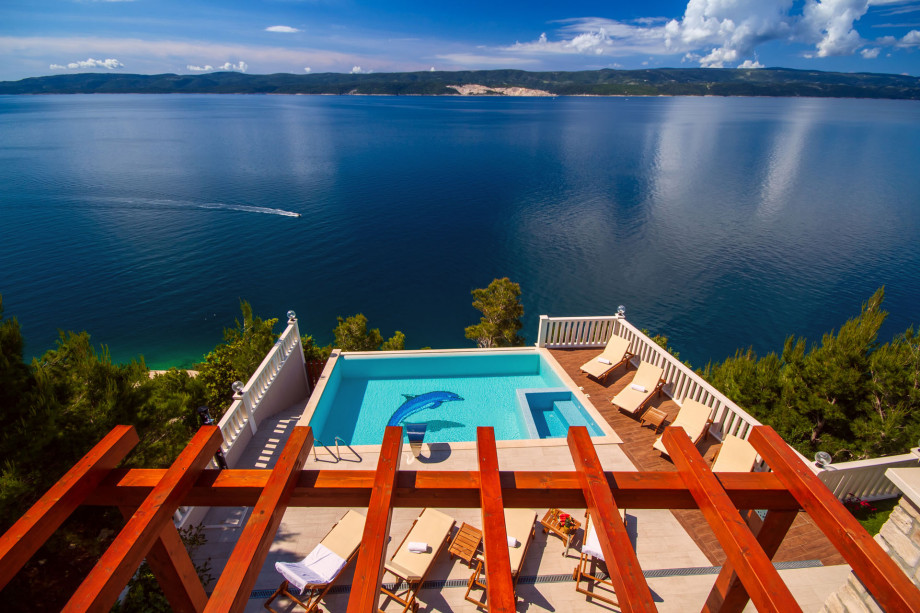 Amazing, open sea and island view from every corner of the property