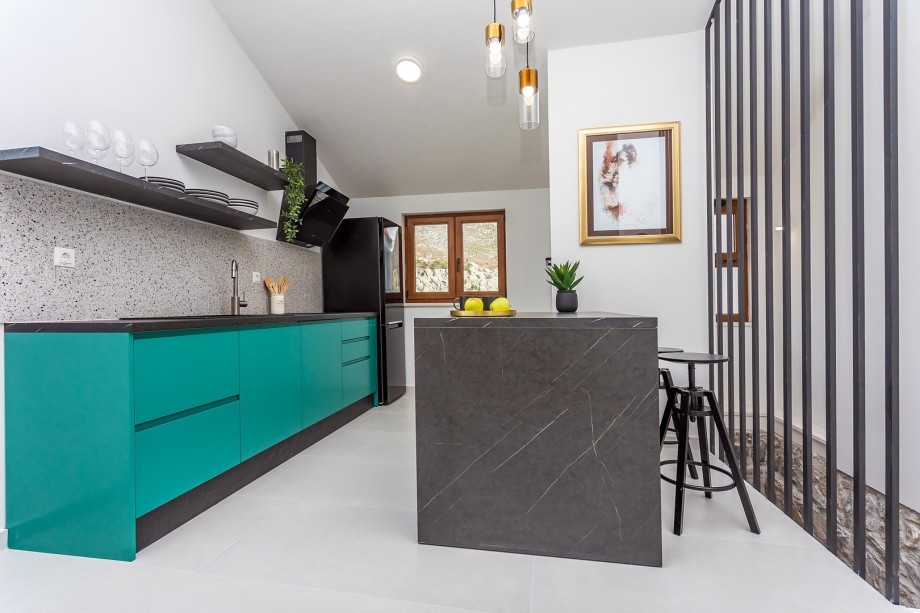 Open plan living and kitchen area