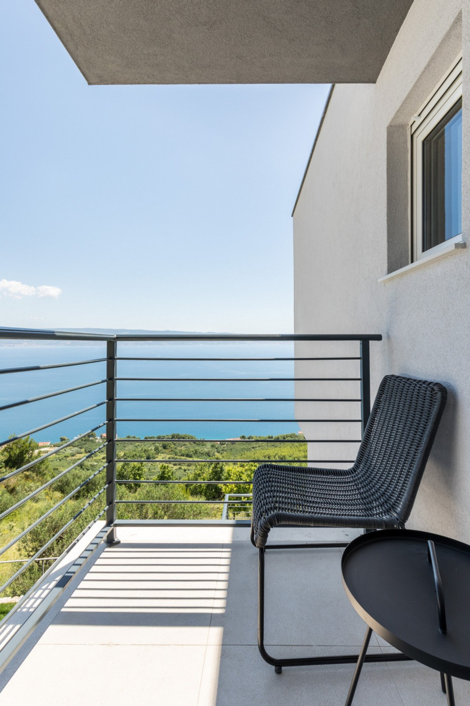 Balcony with open sea view in front of bedroom No.3