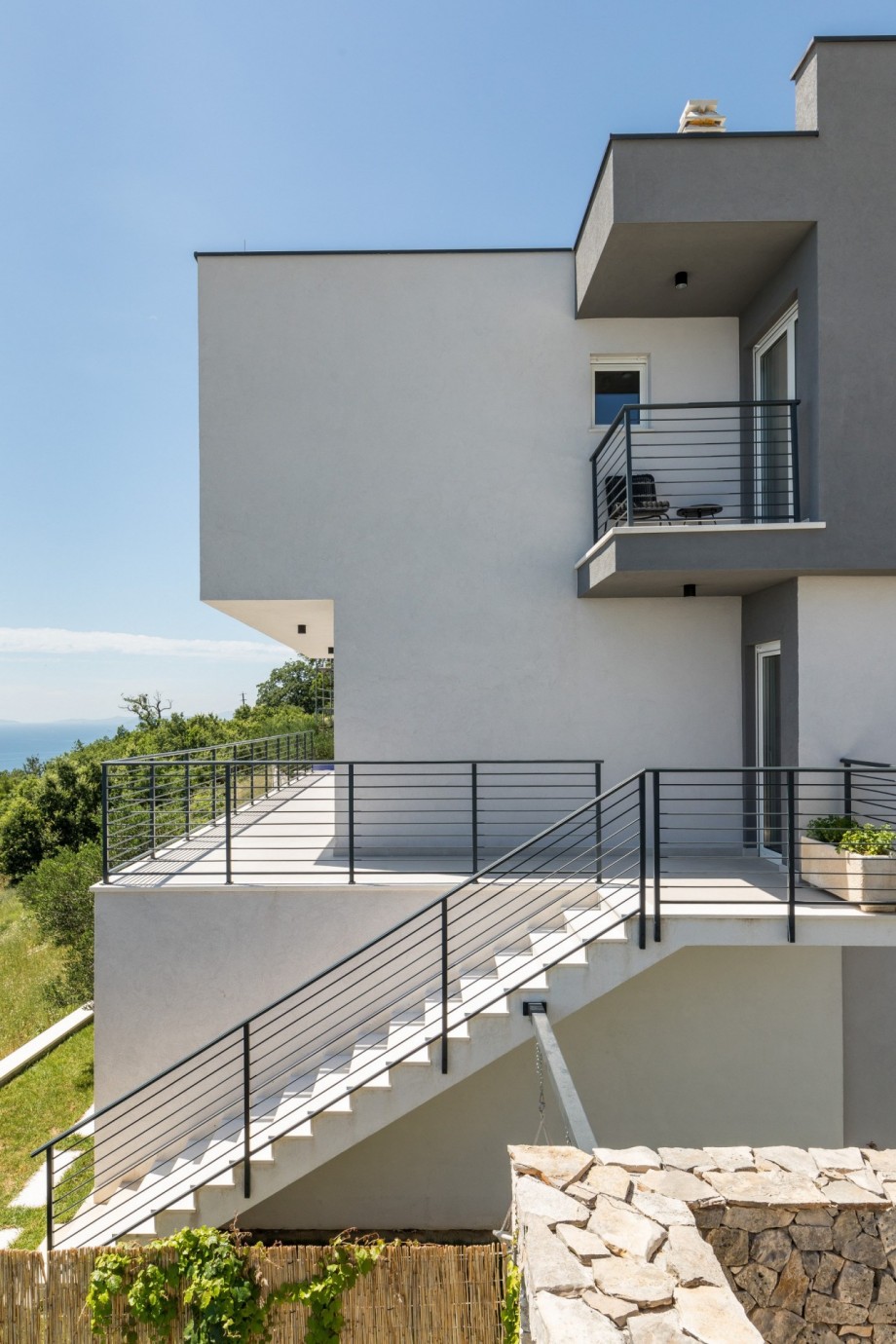 Villa is located in the hill, in old village Jesenice, and has opened sea view