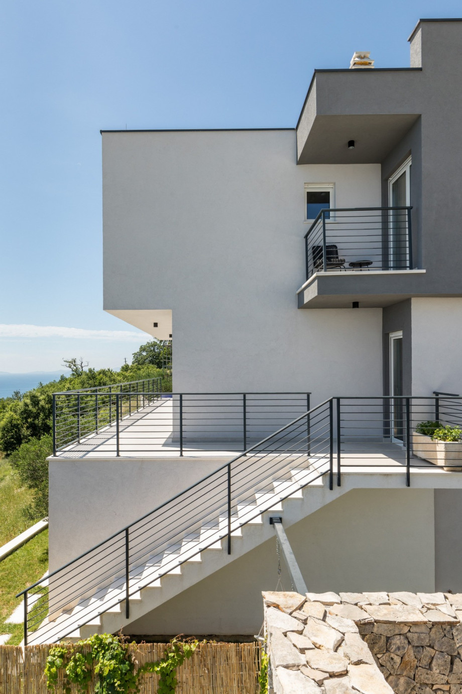 Villa is located in the hill, in old village Jesenice, and has opened sea view