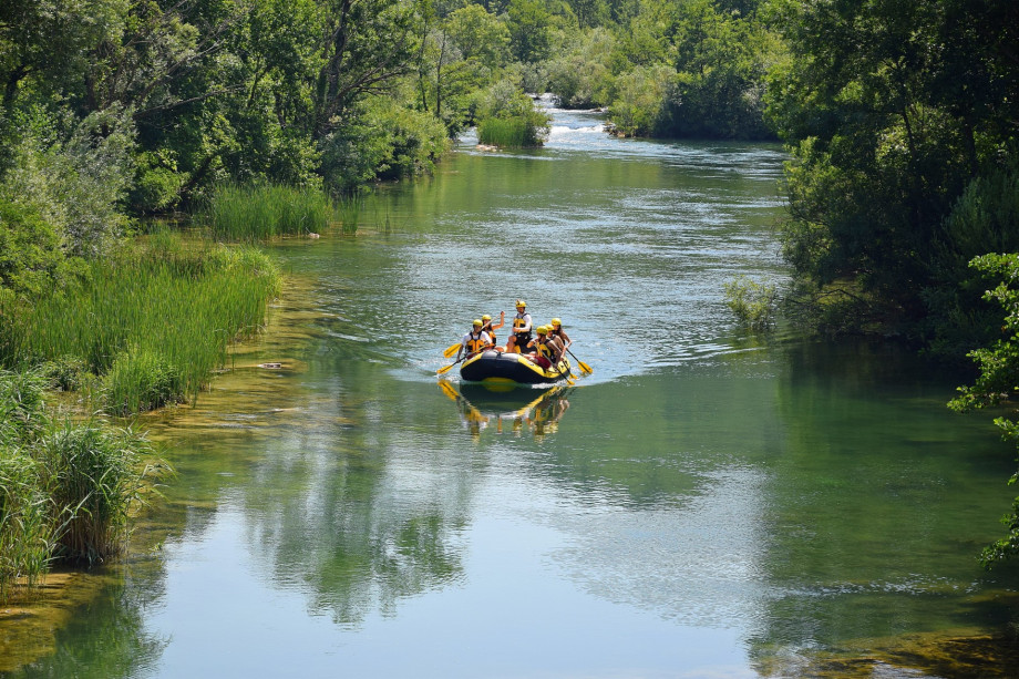 Rafting on river Cetina, must try this, 12 km far