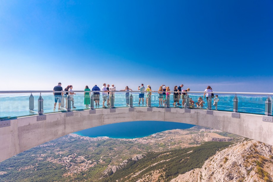 Skywalk Biokovo - viewpoint on the 1228m high