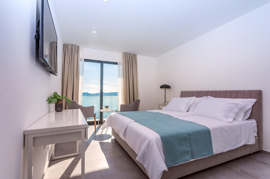 Master bedroom No1 with a balcony with amazing sea views