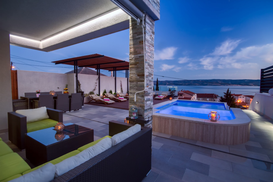 Enjoy at sea and island Brač views in the evenings