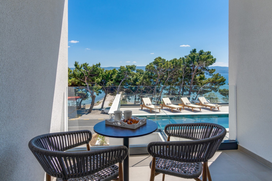 Amazing sea and pool view from master bedroom No2