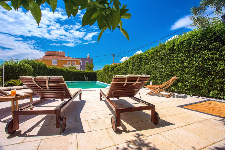 Sun deck with natural shade