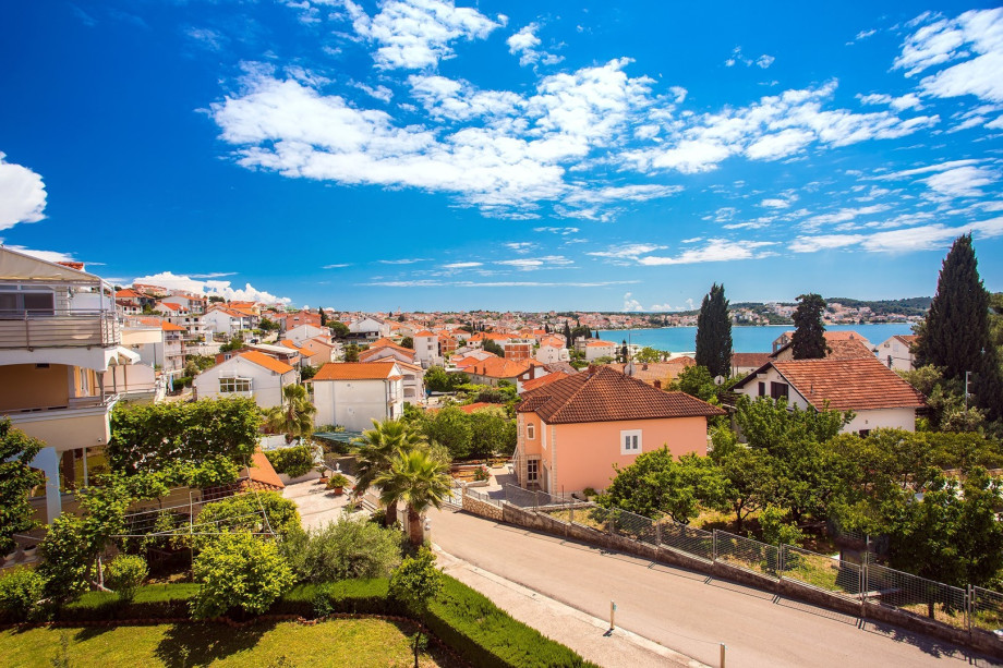 Views on the sea and the village from the balcony