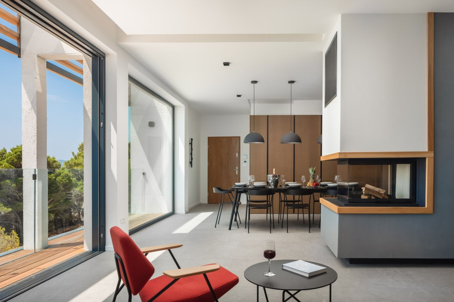 Dining area with amazing sea views