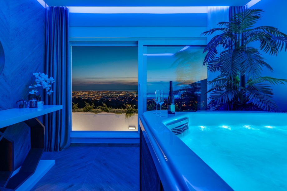 The neighborhood is unspoiled and private with amazing views of the town Split, Adriatic sea and hills covered with pine trees.