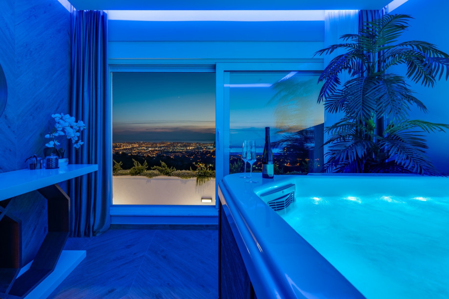 The neighborhood is unspoiled and private with amazing views of the town Split, Adriatic sea and hills covered with pine trees.