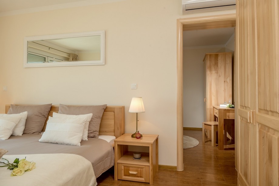 Bedroom No1 and Bedroom No2 are connected with doors. There is also a family Bathroom with a shower.