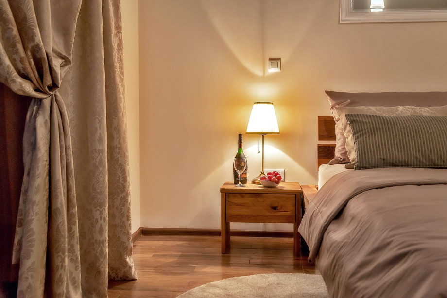 The furniture in the bedrooms is handmade from high-quality wood, the beds are wide and very comfortable for sleeping.