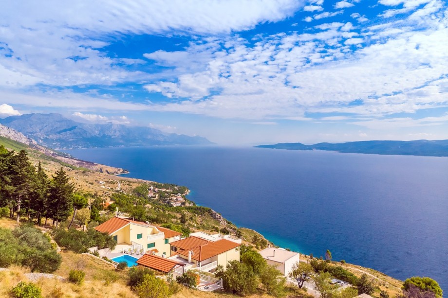 Amazing unique panoramic views on 100 km coastline