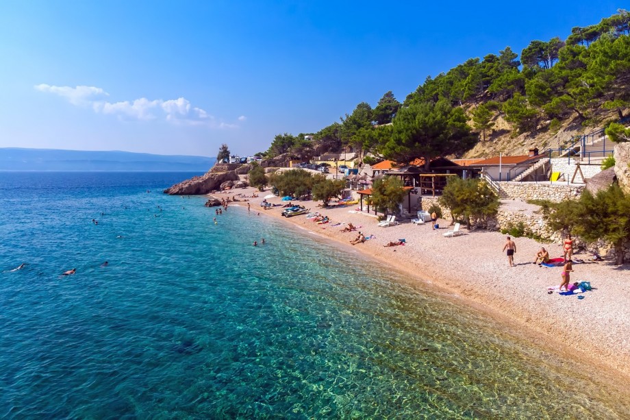 Pebble beach, only 2 km far from villa