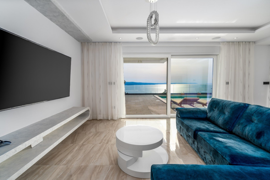 Newly built modern property with stunning sea views.