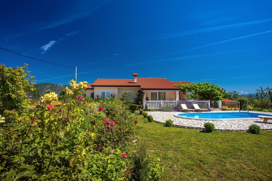 Property villa Ana is surrounded with Mediterranean plants