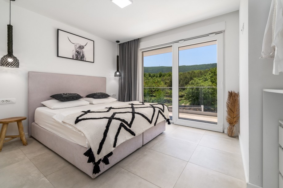 A Bedroom No3 with king-size bed 180cm x 200cm, A/C