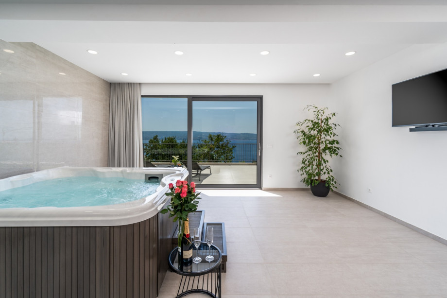 A relaxing zone for your soul and body with indoor Whirlpool