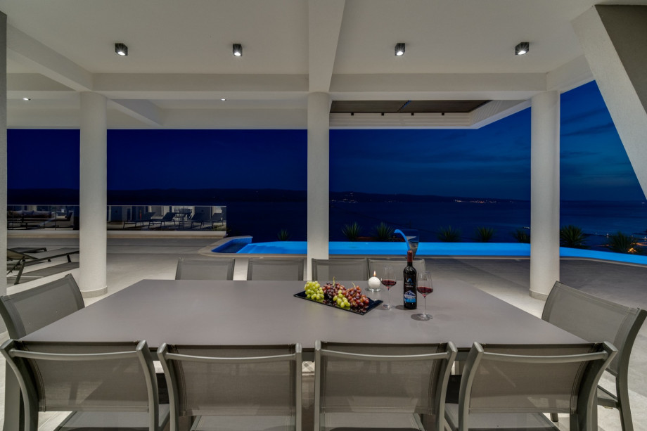 Luxury Villa Ada in the night