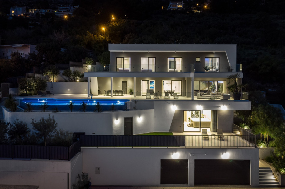 Luxury Villa Ada in the night