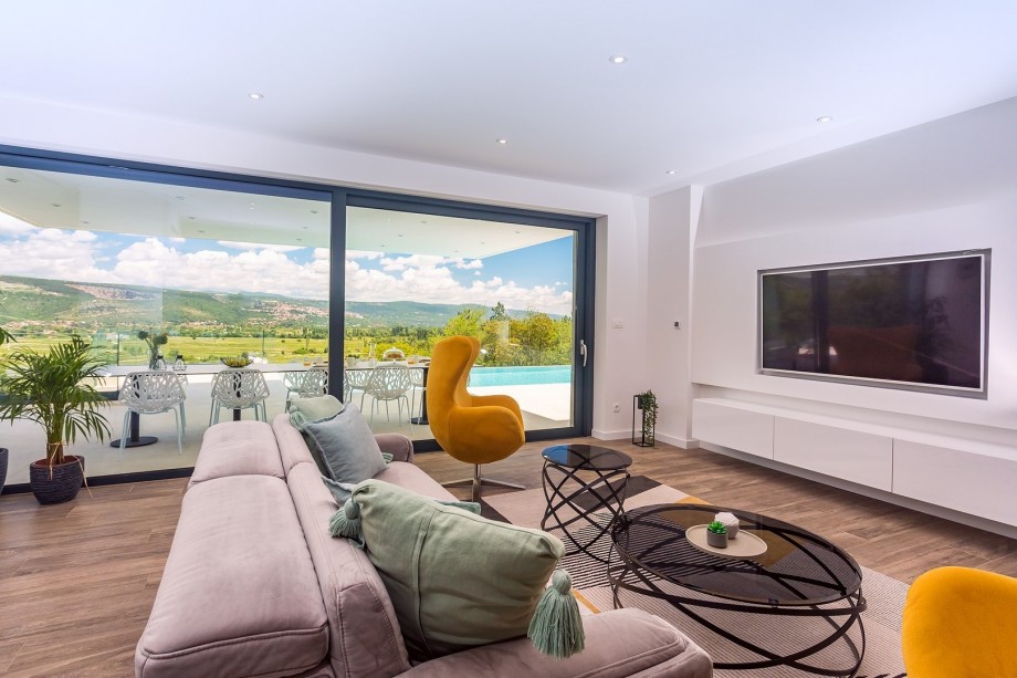 All interior is carefully furnished with high-quality furniture and details in modern style.