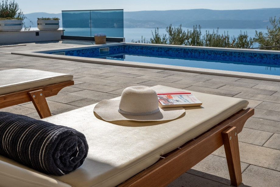 Enjoy sunbathing surrounded by olive trees