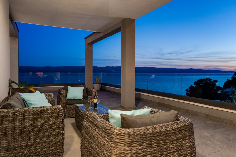 Relax and enjoy a glass of wine on hot  summer evenings