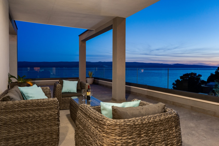 Relax and enjoy a glass of wine on hot  summer evenings