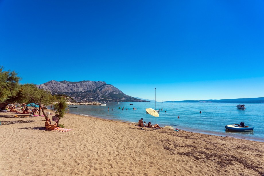 Beautiful sandy beach in Duće is only 10m far
