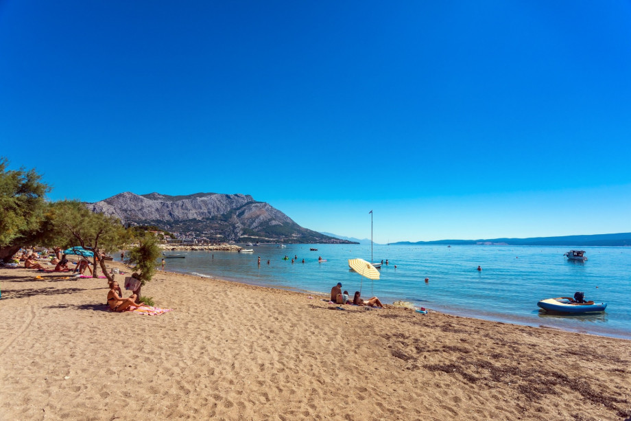 Beautiful sandy beach in Duće is only 10m far