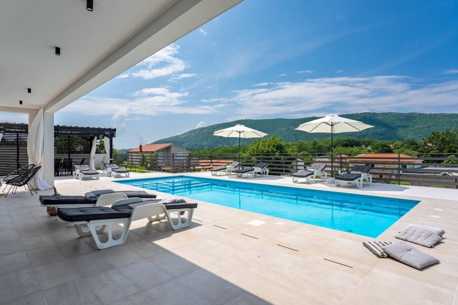 Die Villa Mirage verfügt über einen privaten Pool von 3,6 x 10 m
