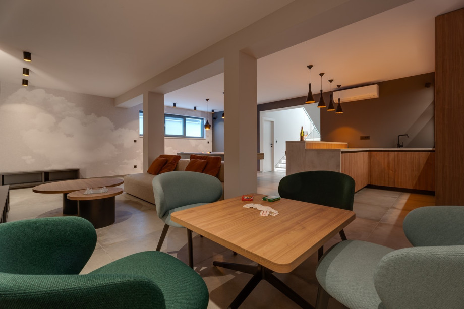 Luxury 5-bedroom villa with heated pool, billiard, cinema room, sea views