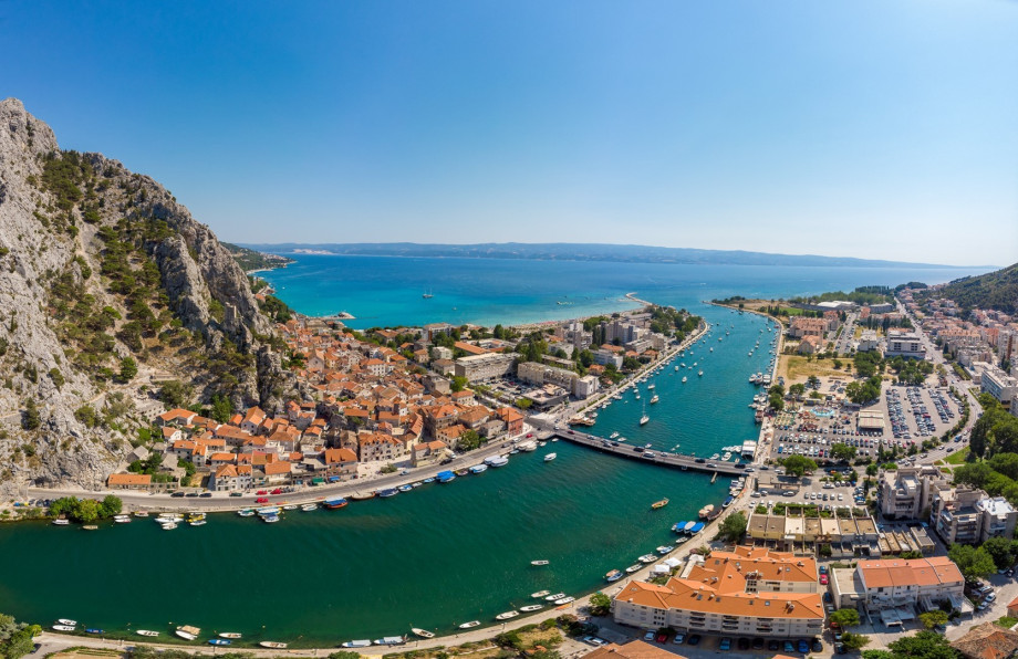 Small Mediterranean town Omiš with his great history and many attractions