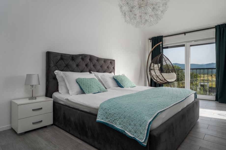 Bedroom No3 with a king-size bed 180m x 200cm