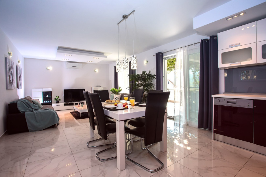 Dining room is connected with living area