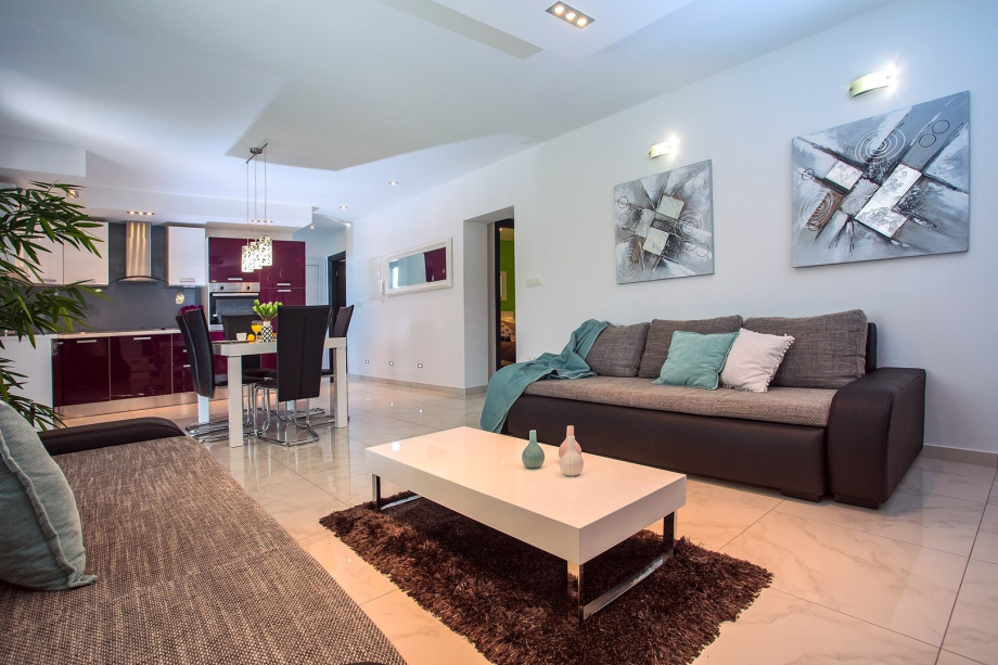 Dining room is connected with living area