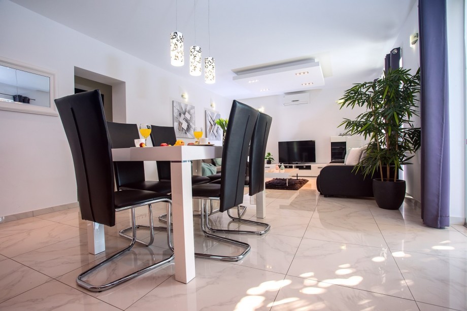 Dining area is connected with living room